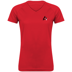 Tee Shirt Sport Femme Col V AD Femme>Vêtements de sport Red / XS / Produit Arima Defense